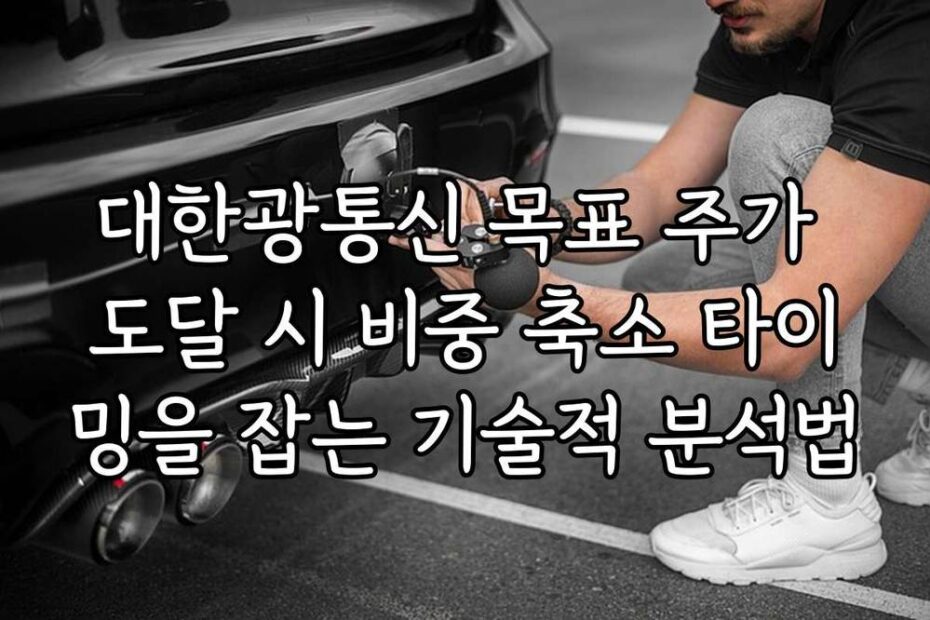 대한광통신 목표 주가 도달 시 비중 축소 타이밍을 잡는 기술적 분석법