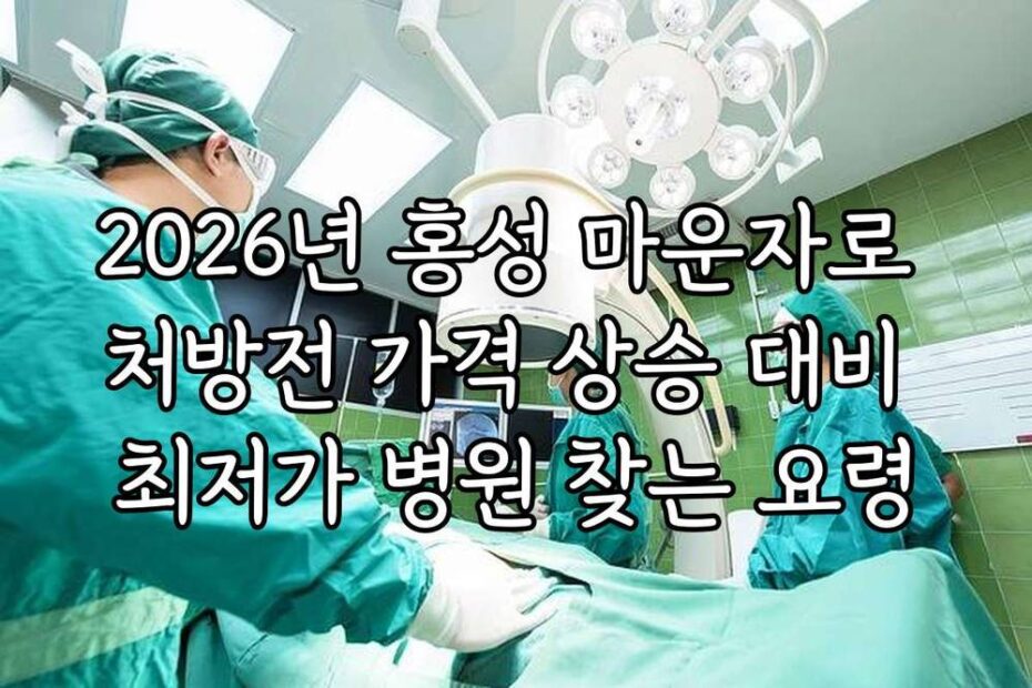 2026년 홍성 마운자로 처방전 가격 상승 대비 최저가 병원 찾는 요령