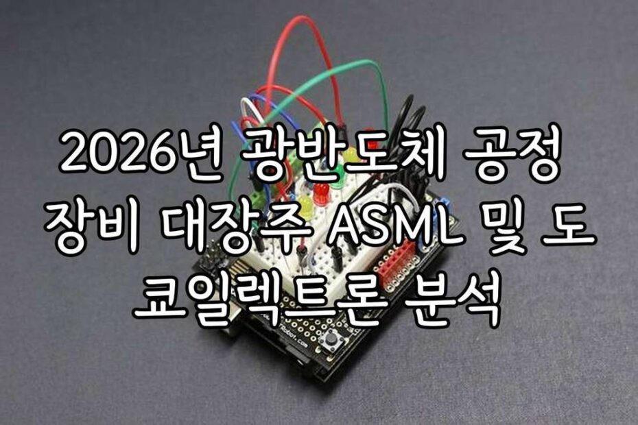 2026년 광반도체 공정 장비 대장주 ASML 및 도쿄일렉트론 분석