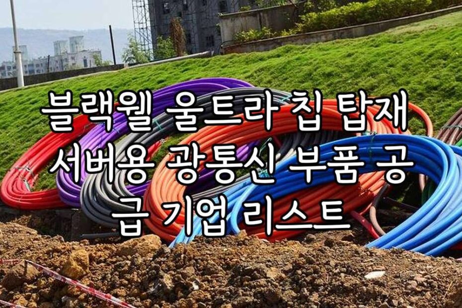 블랙웰 울트라 칩 탑재 서버용 광통신 부품 공급 기업 리스트