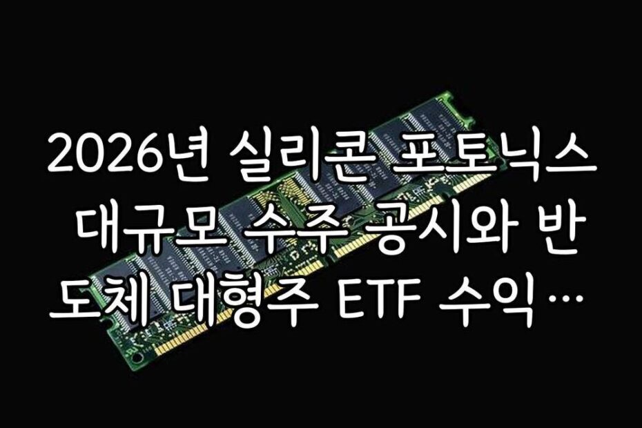 2026년 실리콘 포토닉스 대규모 수주 공시와 반도체 대형주 ETF 수익률 분석
