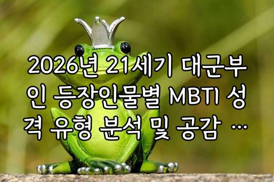 2026년 21세기 대군부인 등장인물별 MBTI 성격 유형 분석 및 공감 포인트