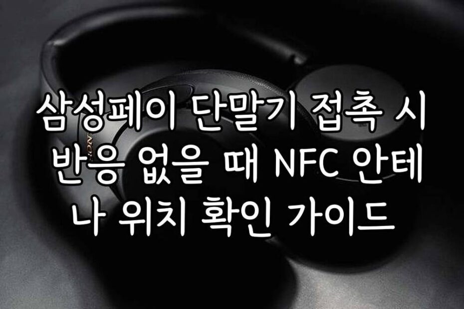 삼성페이 단말기 접촉 시 반응 없을 때 NFC 안테나 위치 확인 가이드