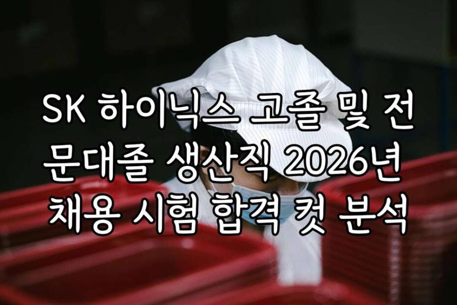 SK 하이닉스 고졸 및 전문대졸 생산직 2026년 채용 시험 합격 컷 분석