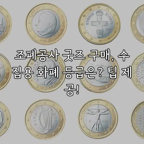 조폐공사 굿즈 구매, 수집용 화폐 등급은? 팁 제공!