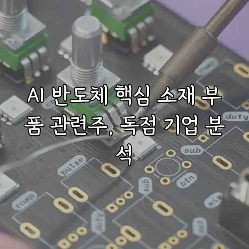 AI 반도체 핵심 소재 부품 관련주, 독점 기업 분석