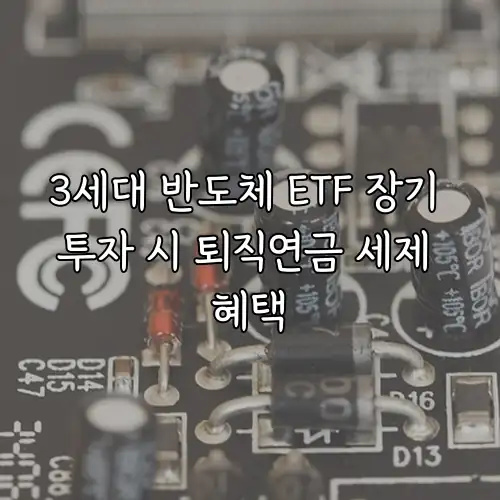 3세대 반도체 ETF 장기 투자 시 퇴직연금 세제 혜택